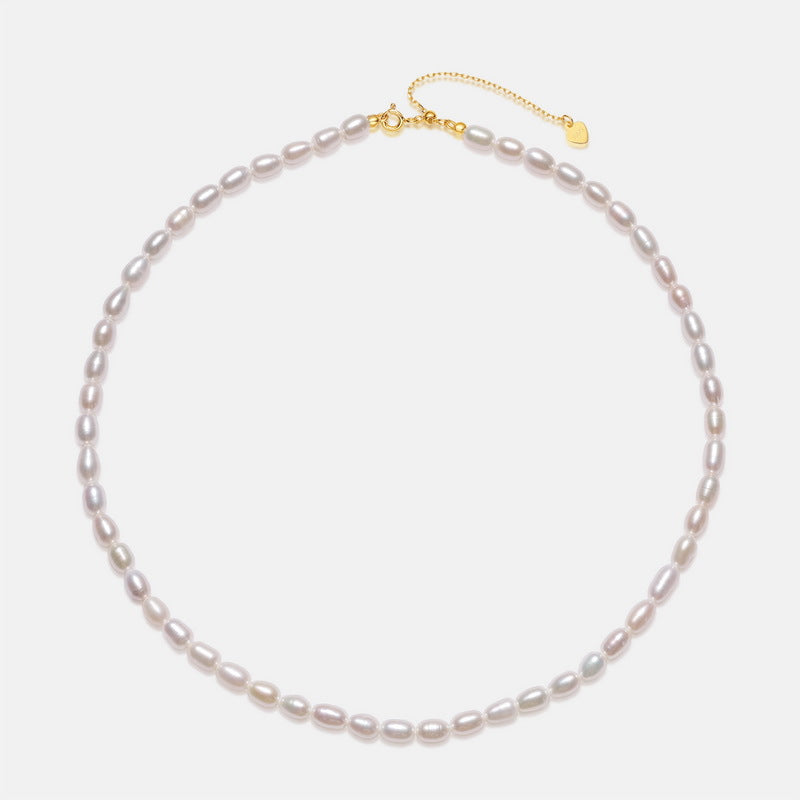 Minimalistic Classic Freshwater Pearl Strand Necklace