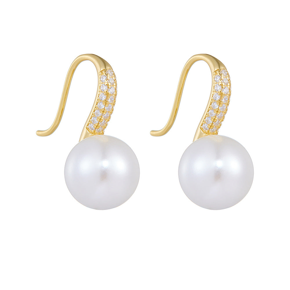 Hook 10mm Pearl Earrings