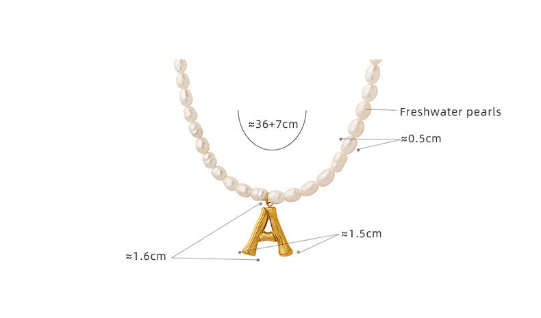 Initial Letter Pendant Necklace