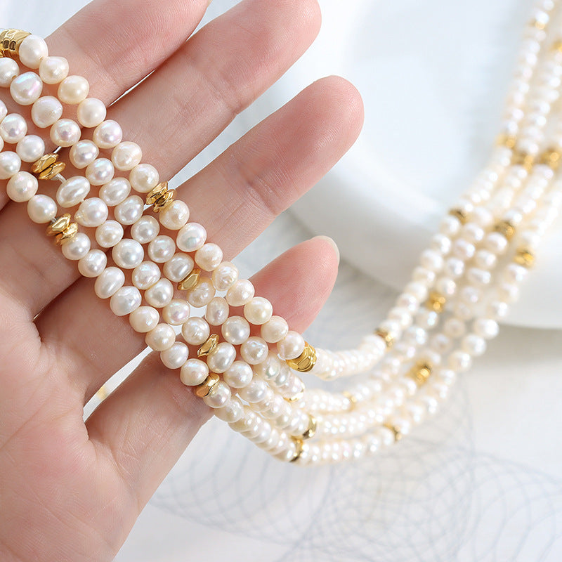 Elegant French Style Freshwater Pearl Necklace