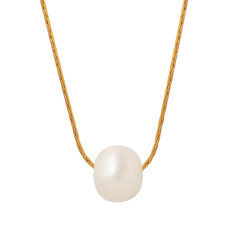 Single Freshwater Pearl Pendant Necklace