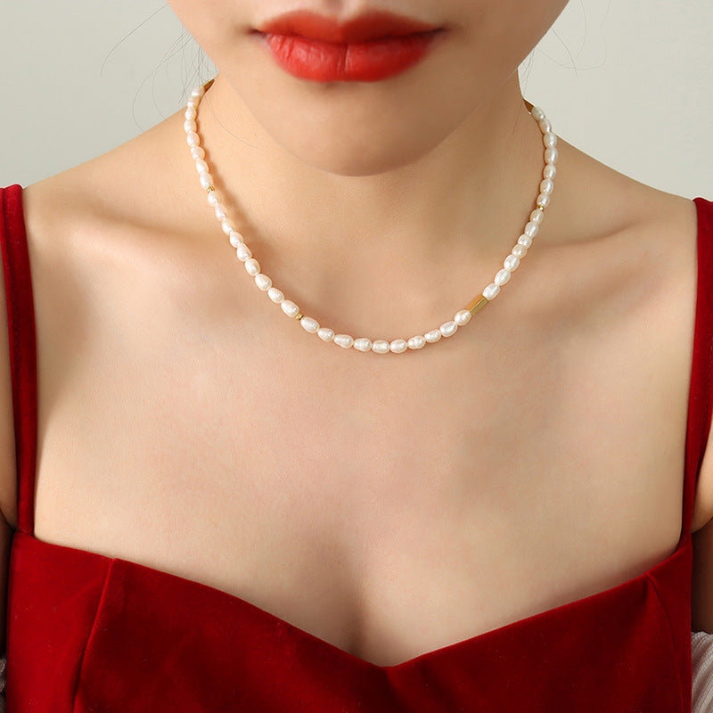 Classic French Style Freshwater Pearl Necklace