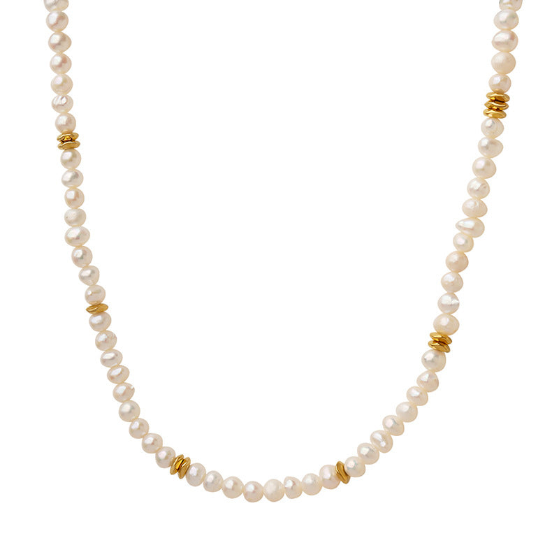 Elegant French Style Freshwater Pearl Necklace