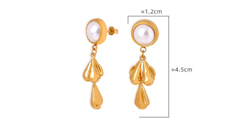 Vintage Elegant Pearl Earrings