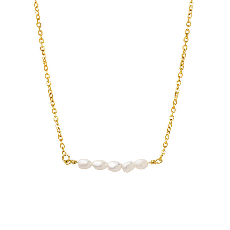 Simple Freshwater Pearl Pendant Necklace