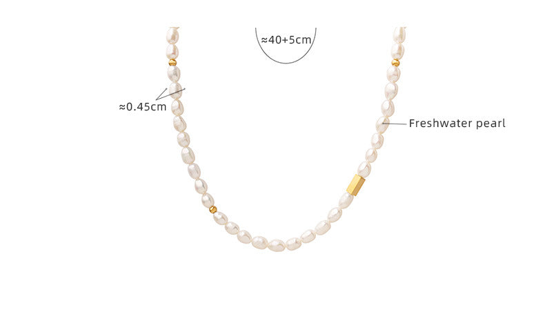 Classic French Style Freshwater Pearl Necklace