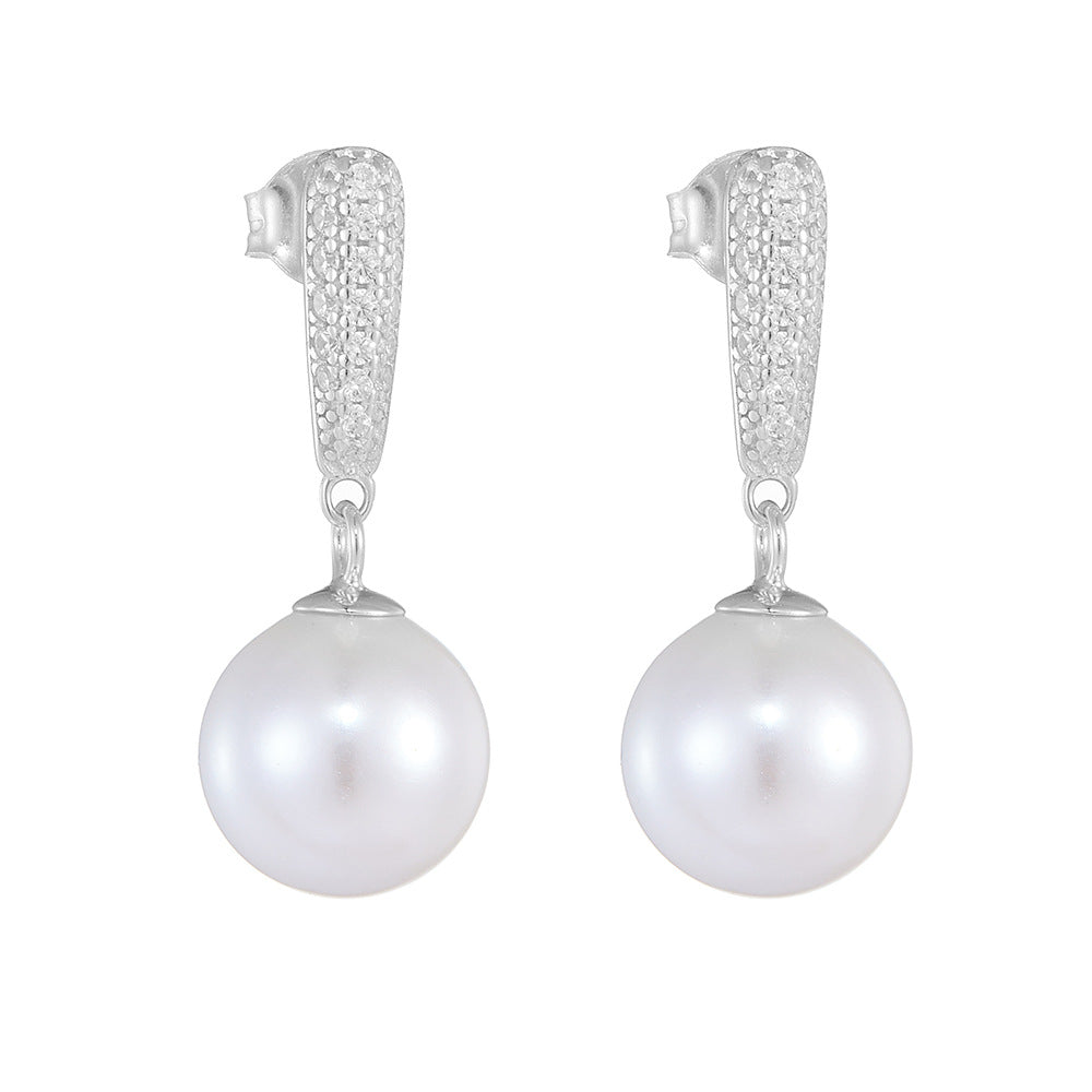 Personality Charming 10mm Pearl Earrings