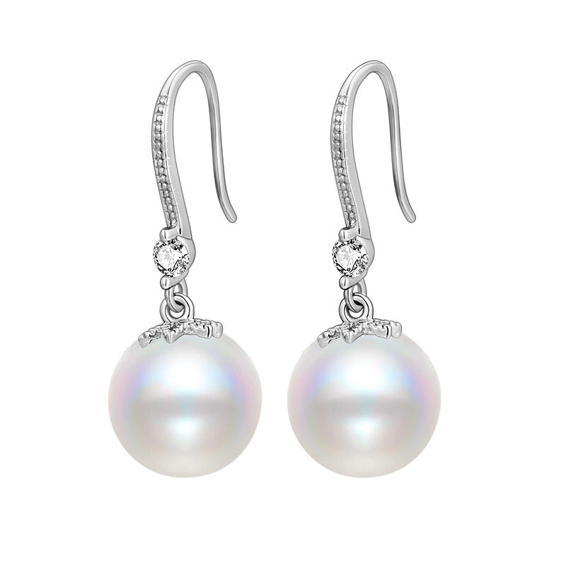 Hook Swarovski Pearl Earrings