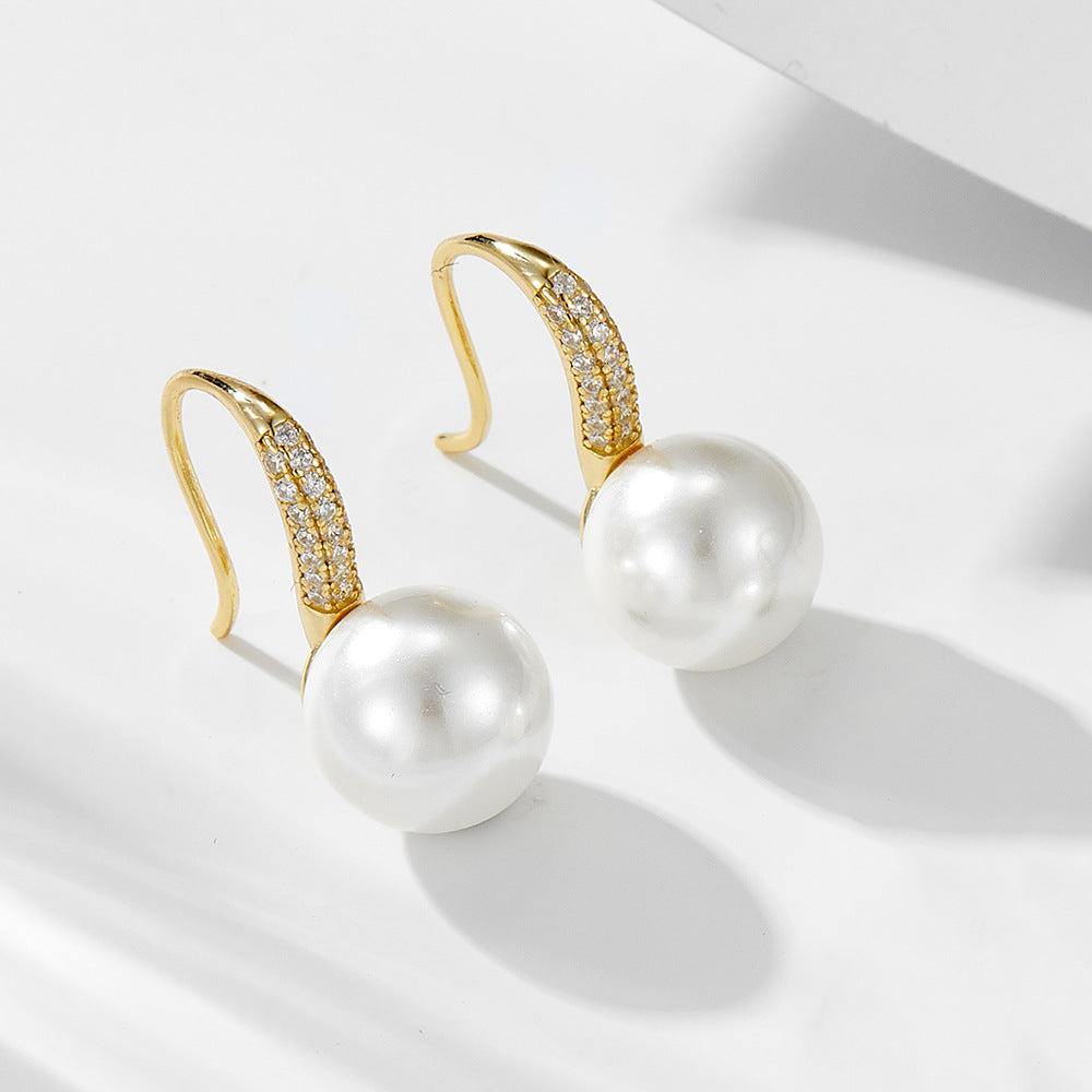 Hook 10mm Pearl Earrings