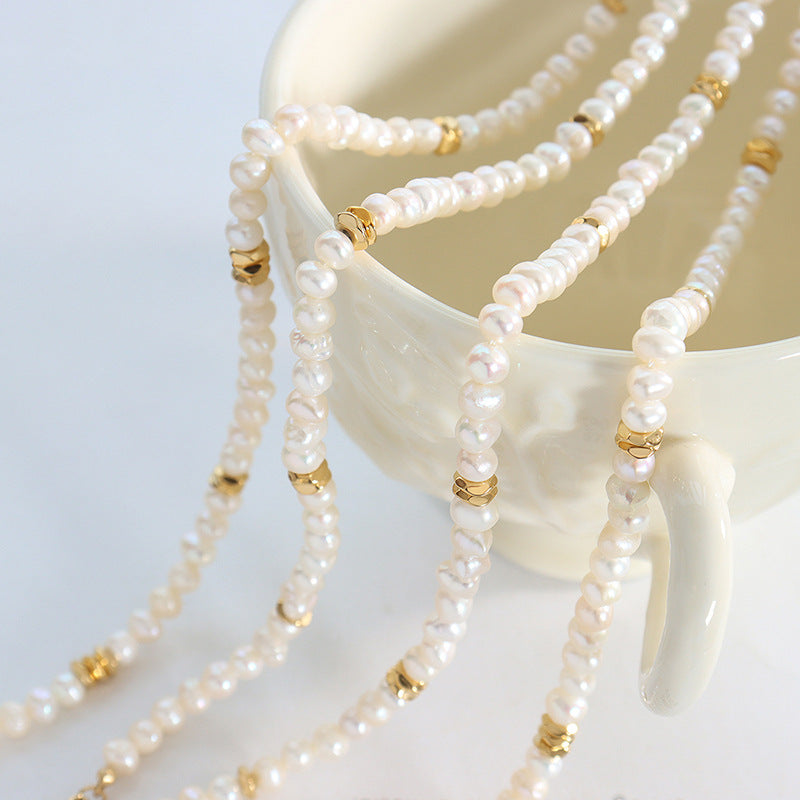 Elegant French Style Freshwater Pearl Necklace