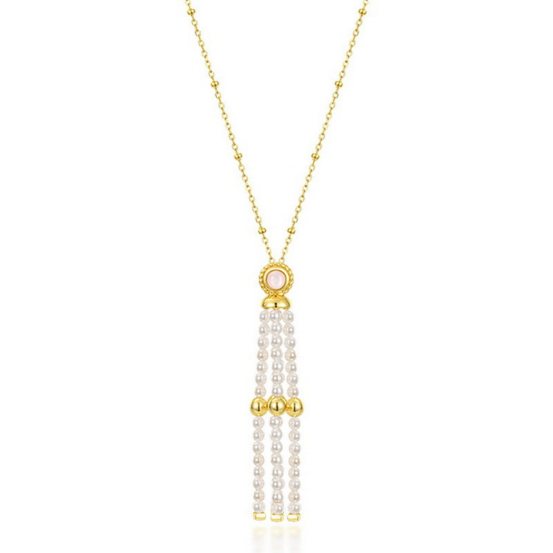 3 Strands Pearl Tassel Pendant