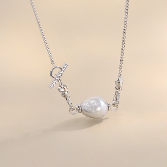 High-end Natural Baroque Pearl Pendant Necklace