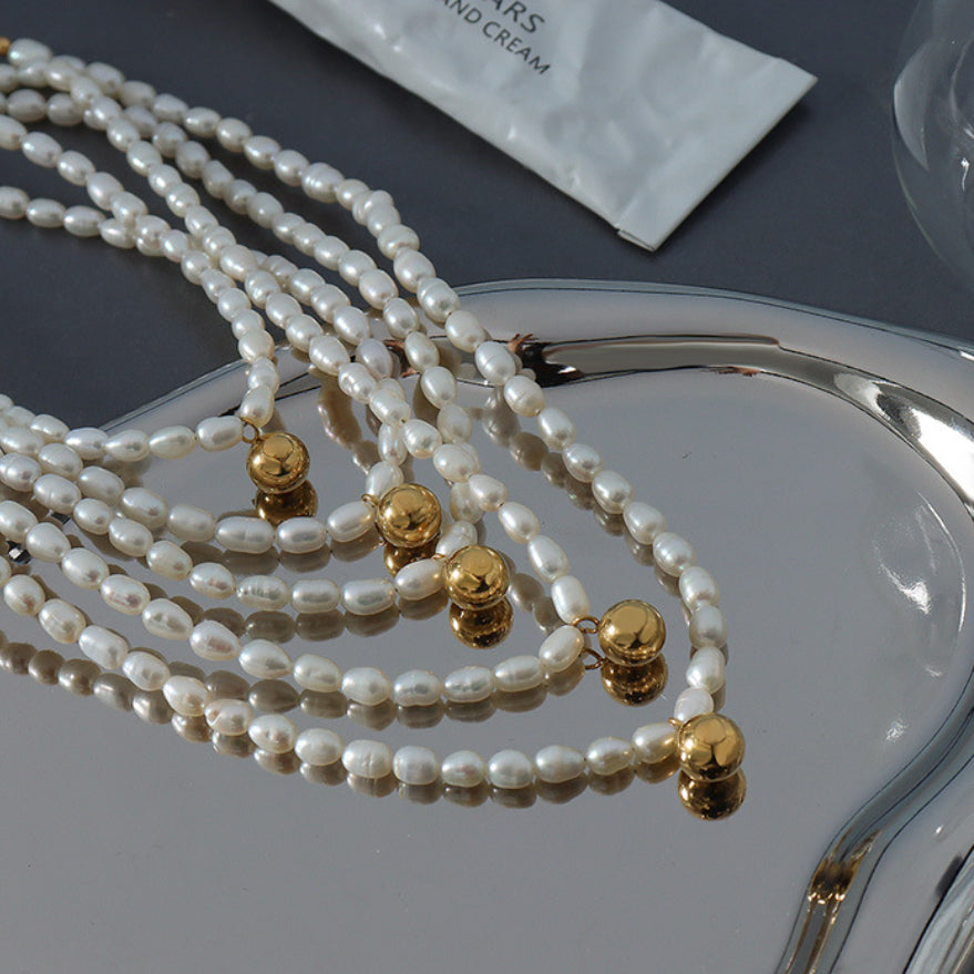 Pearl Collarbone Necklace