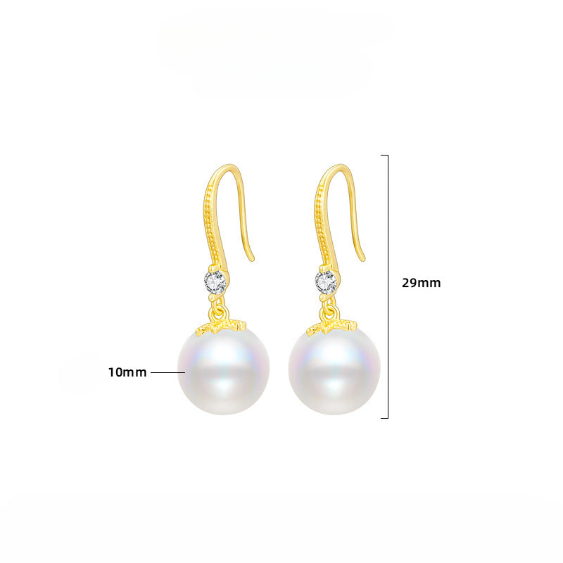 Hook Swarovski Pearl Earrings