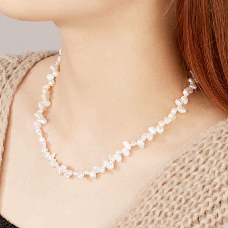 Natural Wild Baroque Pearl Necklace