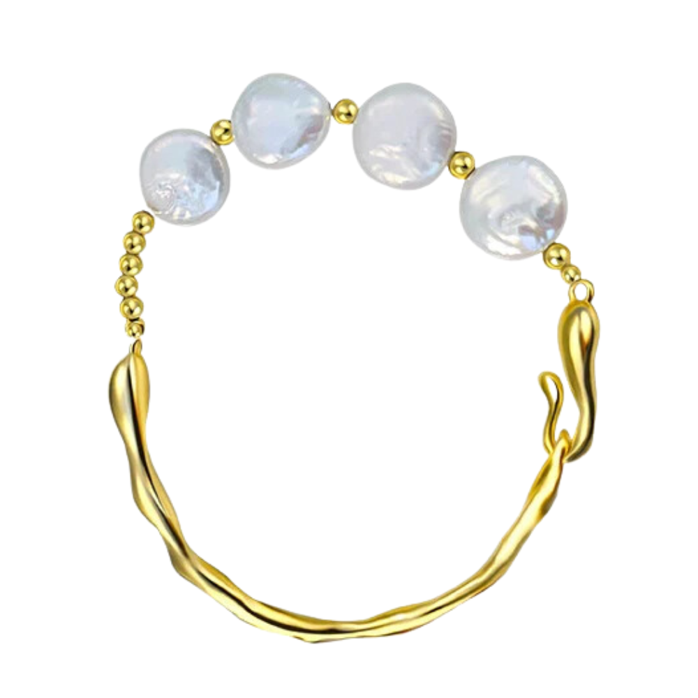 Baroque Pearl Bangle Bracelet