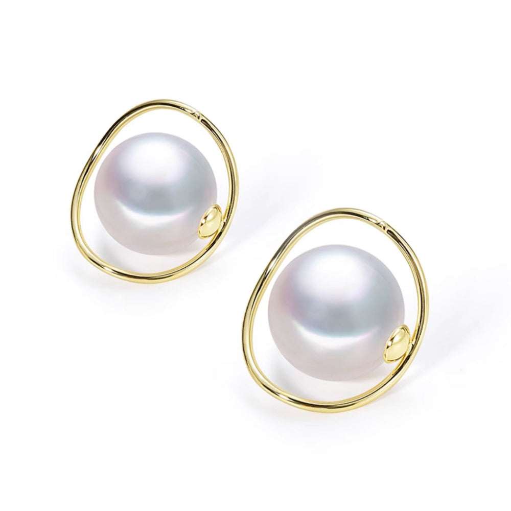 Large Vintage Pearl Earrings