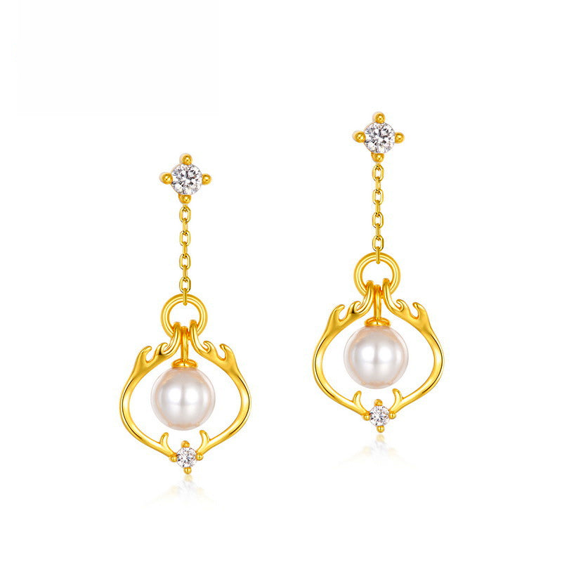 Pearl Drop Earrings Vintage