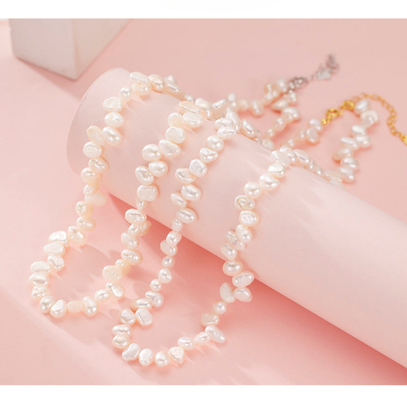 Natural Wild Baroque Pearl Necklace