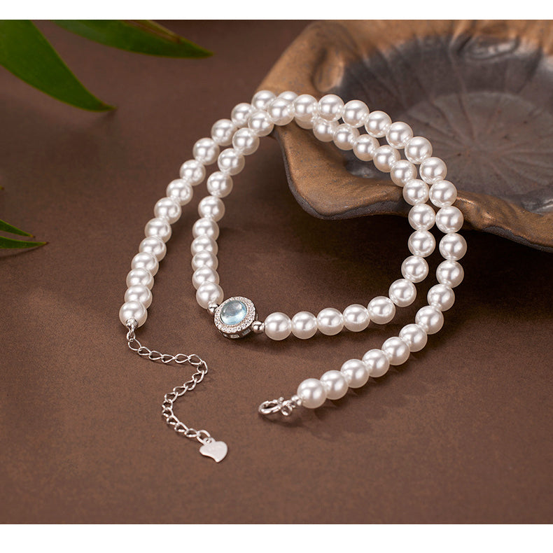 Ocean Star Gem Swarovski Pearl Necklace