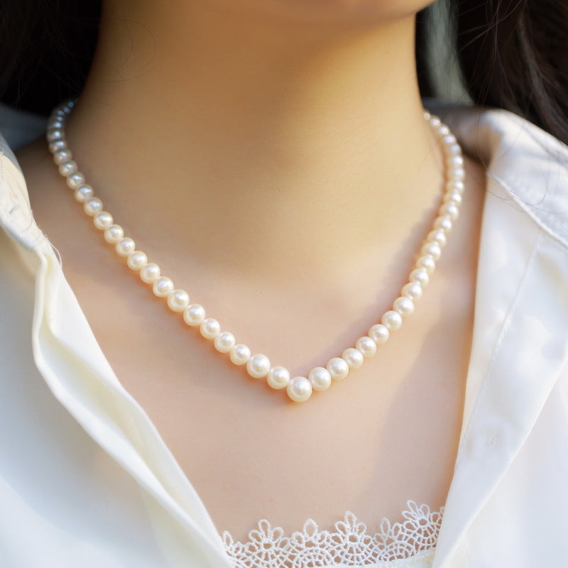 Natural Freshwater Pearl Strand Necklace