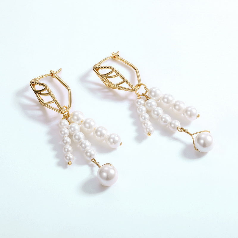 Detachable Tassel Pearl Earrings Drop