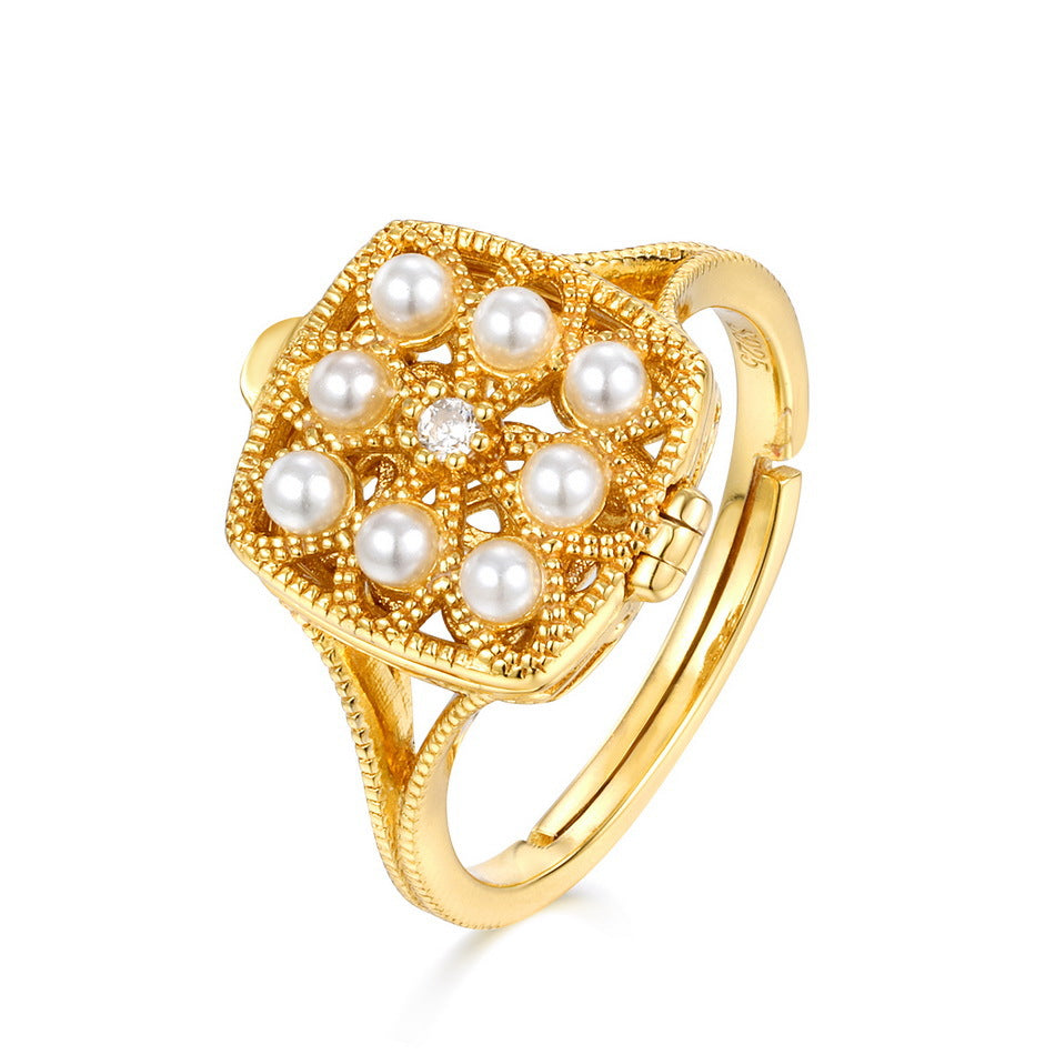 Box Pearl Ring Cage