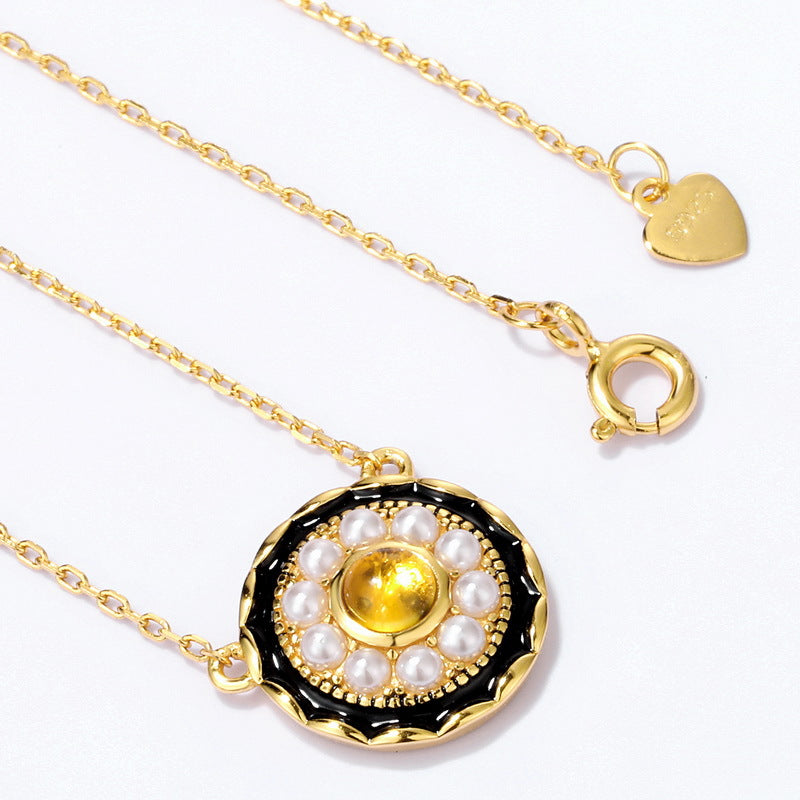 Ethnic Style Pearl Pendant Necklace