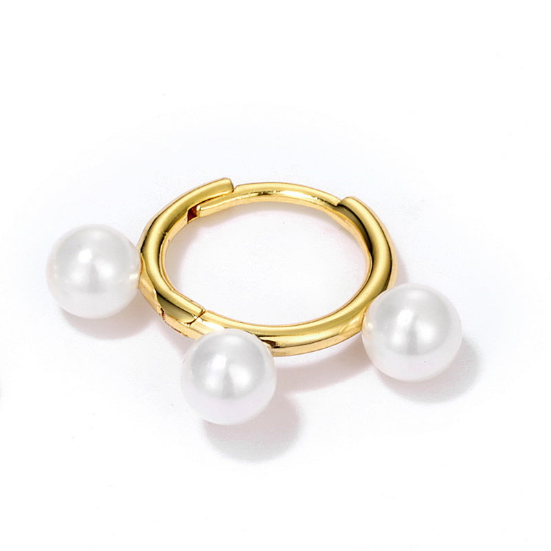 Pearl Earrings Huggies