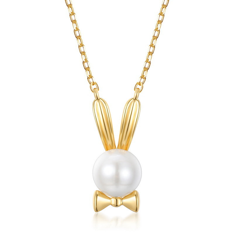 7mm Pearl Rabbit Necklace