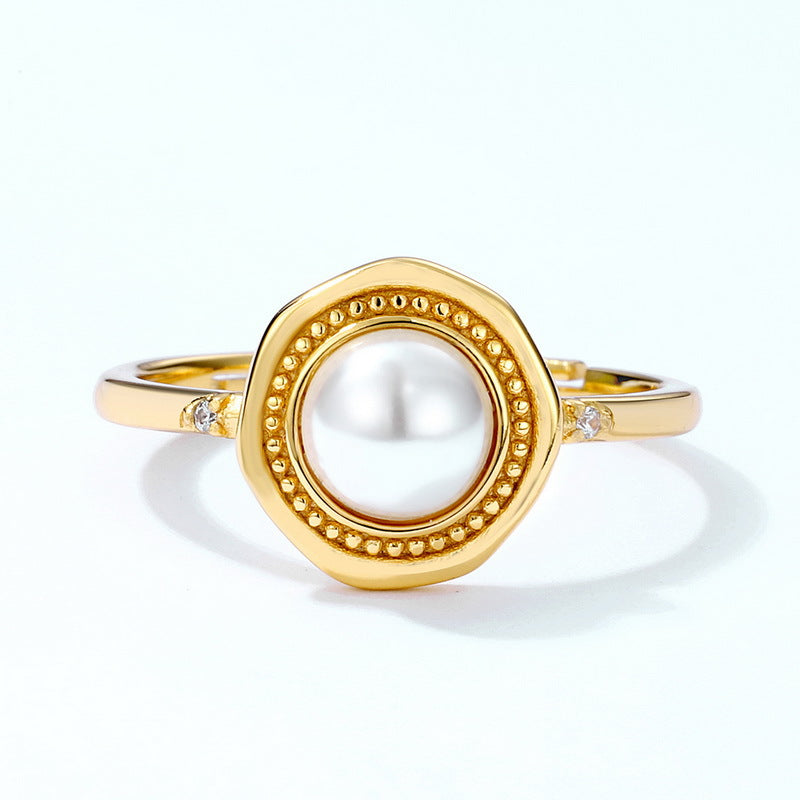 Vintage Single Pearl Ring