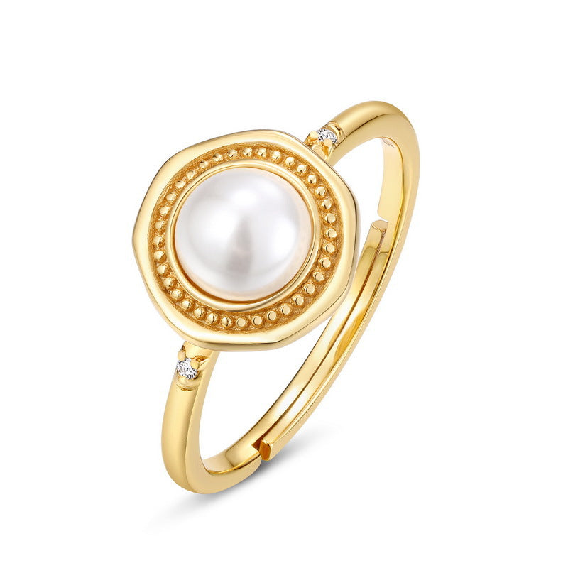 Vintage Single Pearl Ring