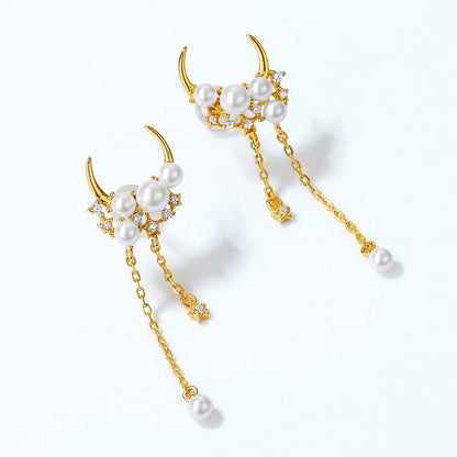 Moon And Star Earrings