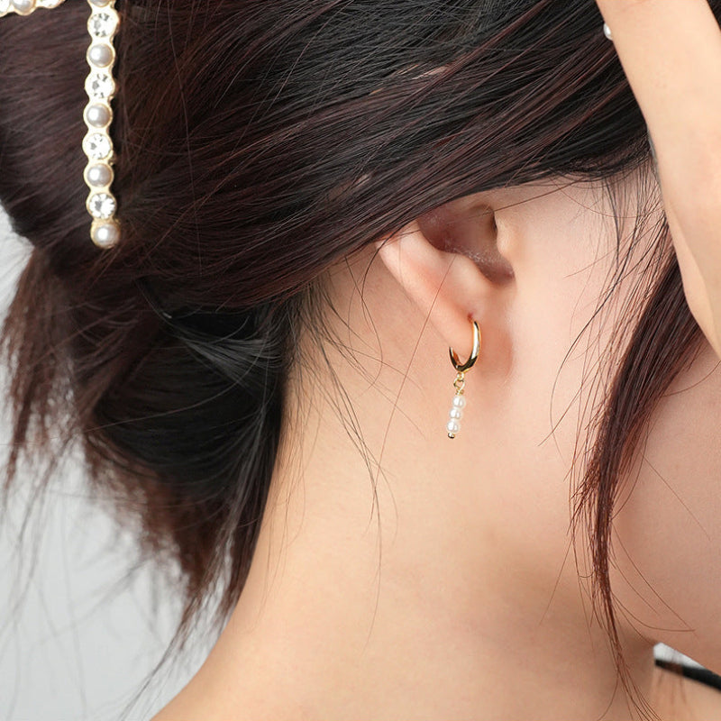 Vintage Tassel Pearl Earrings