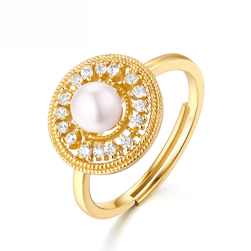Luxury Vintage Pearl Ring