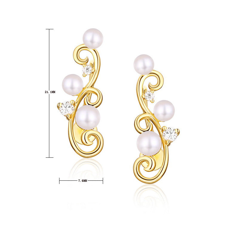 Pearl Climber Earrings