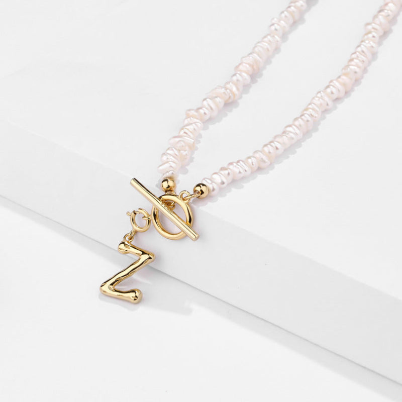 A to Z Gold Initial Pendant Necklace