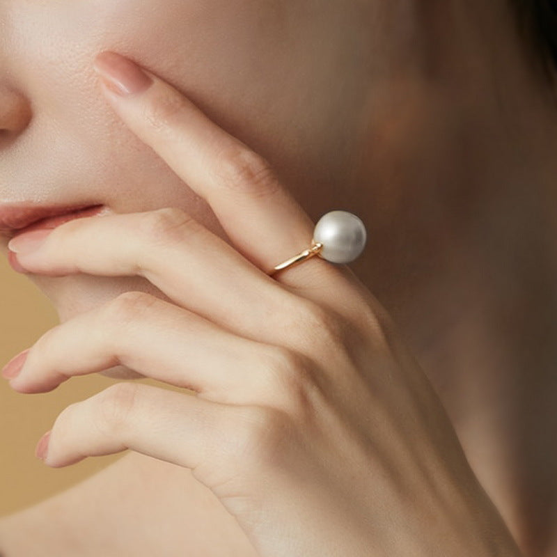 10mm Large Pearl Ring