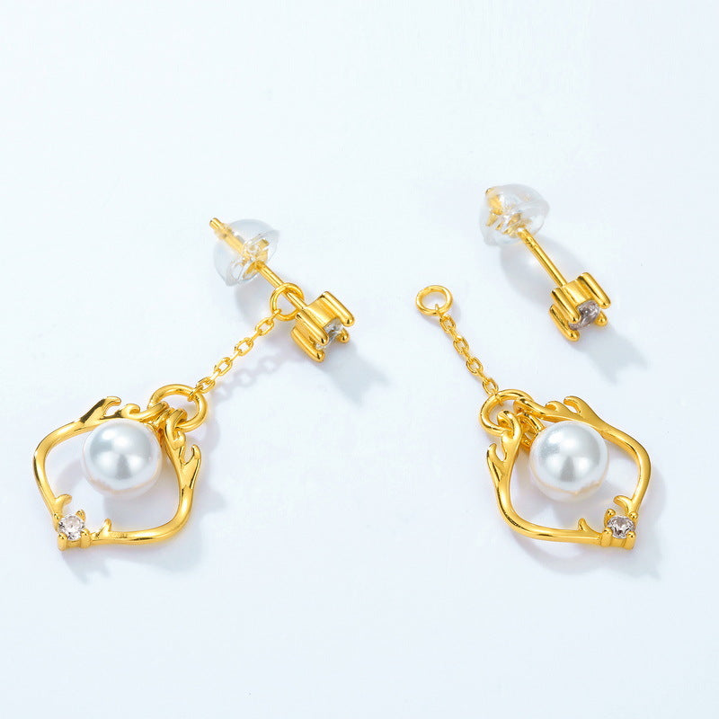 Pearl Drop Earrings Vintage