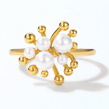 Pistil Cluster Pearl Ring