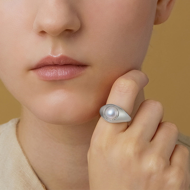 Chunky Pearl Ring For Women