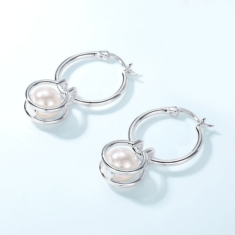 Detachable 8mm Pearl Earrings