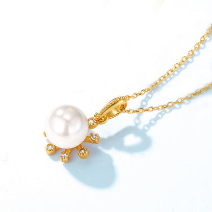 Delicate 8mm Pearl Pendant