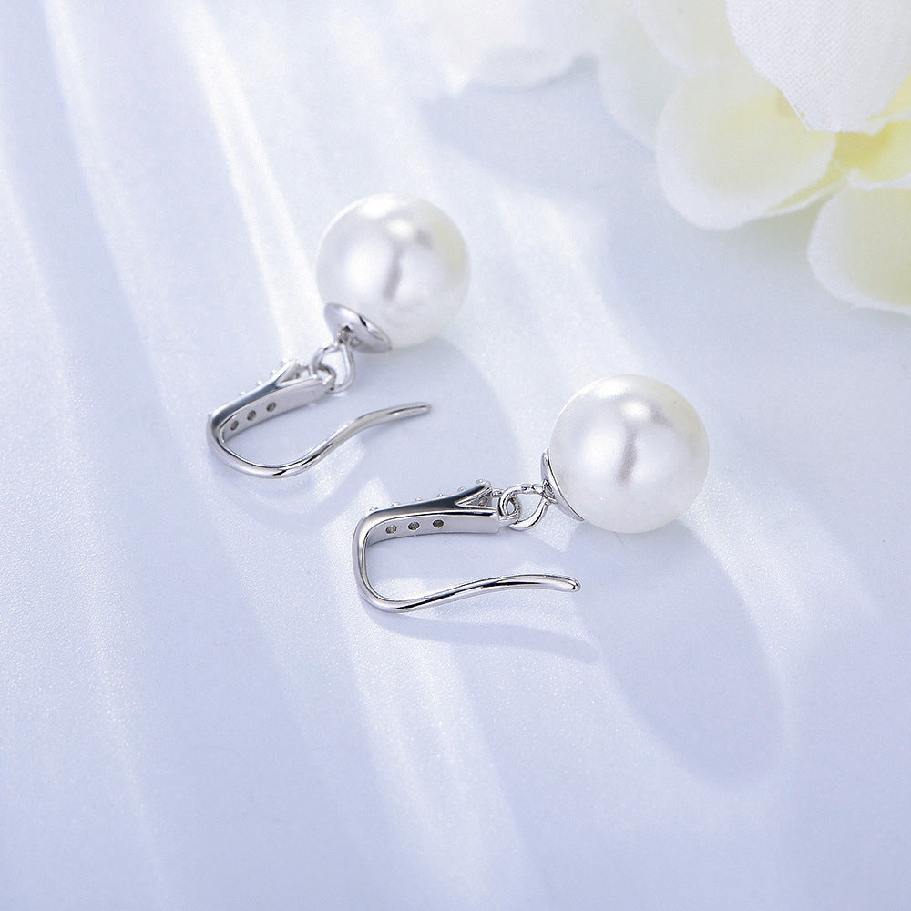 Pearl Earrings Dangle Hook Earrings