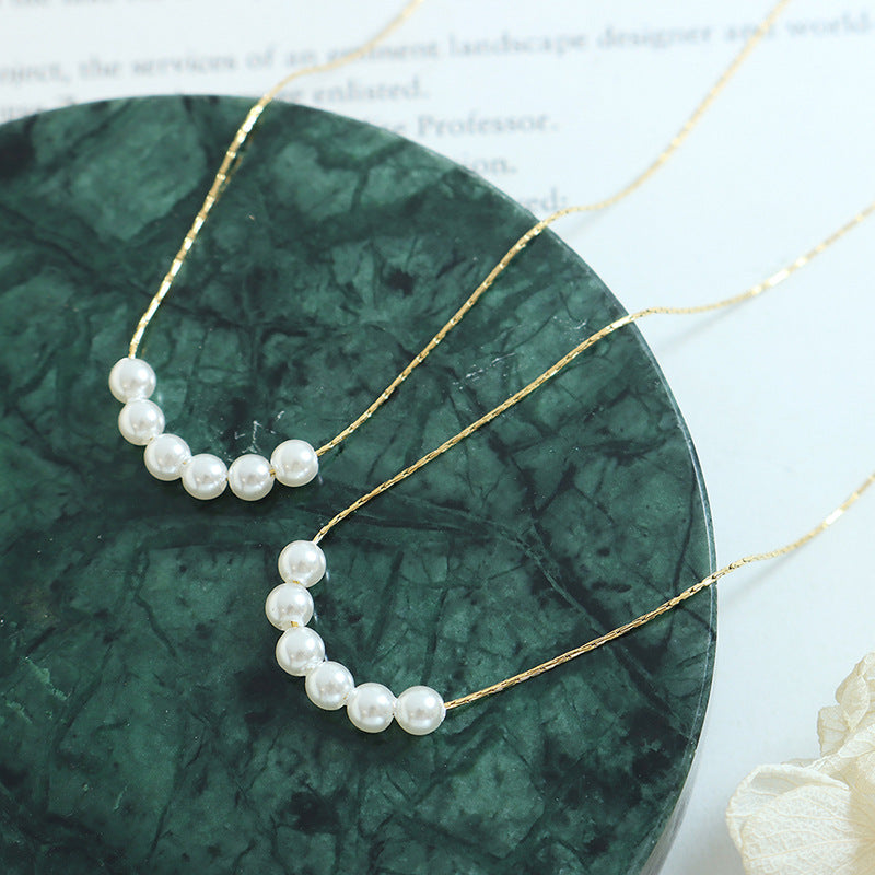 Floating Pearl Necklace