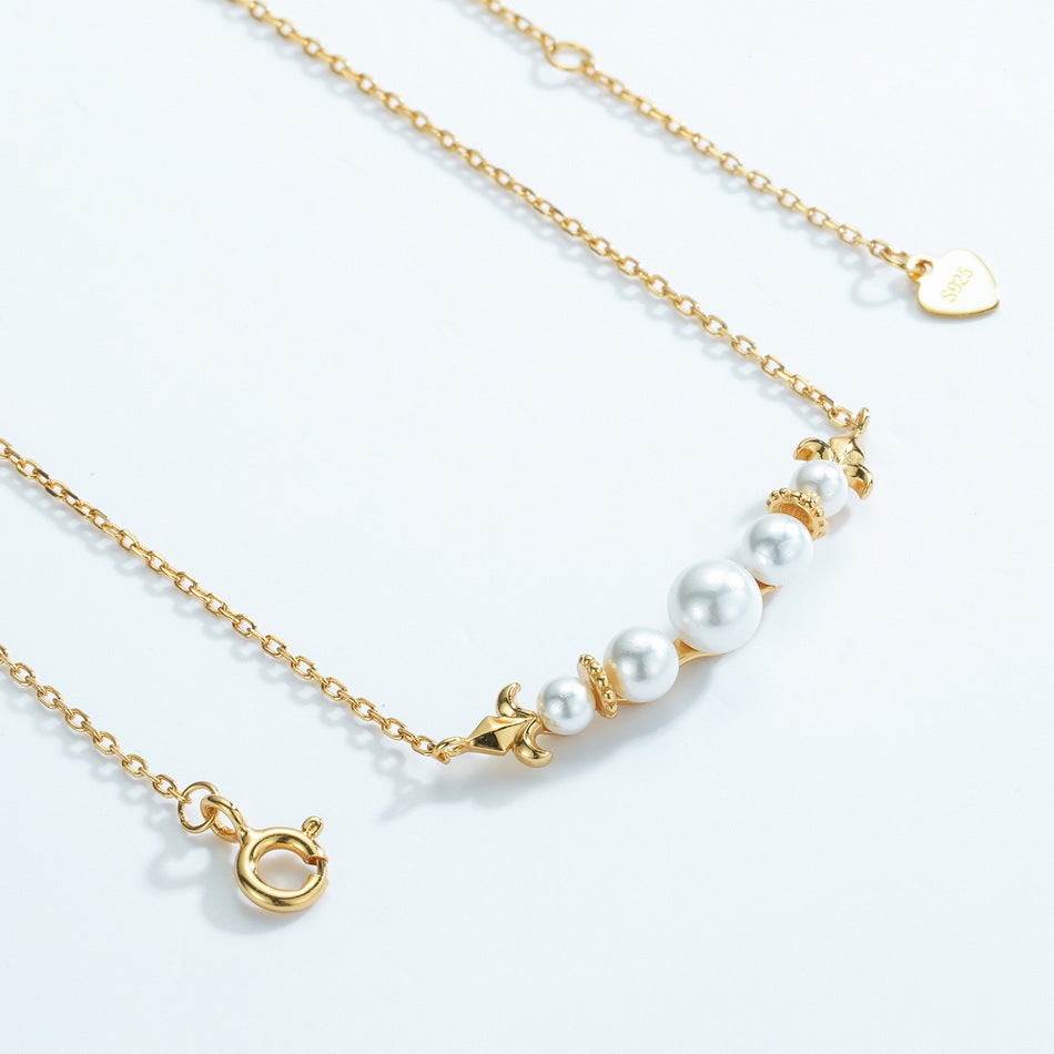 Smile Pearl Pendant Necklace