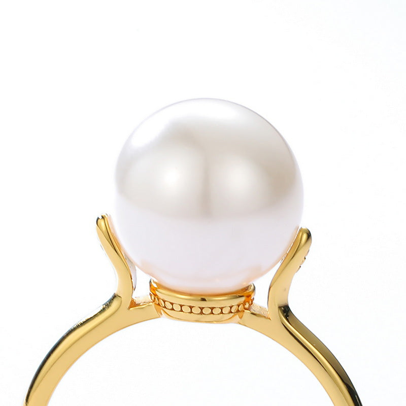 10mm Large Pearl Ring