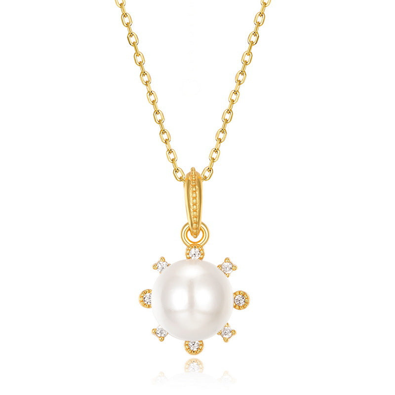 Delicate 8mm Pearl Pendant