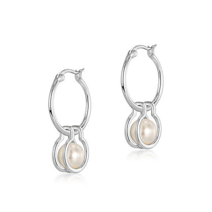 Detachable 8mm Pearl Earrings