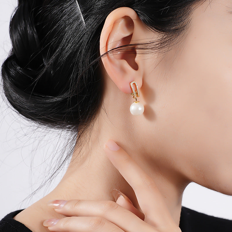 5 Wear Ways Pearl Back Stud Earrings